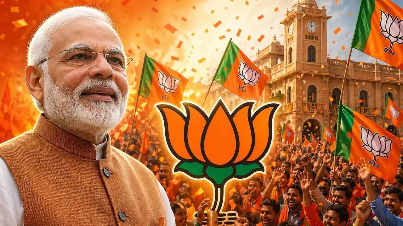 Gujarat Local Body Election 2026: गुजरातमध्ये भाजपची त्सुनामी! १५ पैकी १३ महानगरपालिकांवर भगवा; काँग्रेसचा सूपडा साफ, पण…
