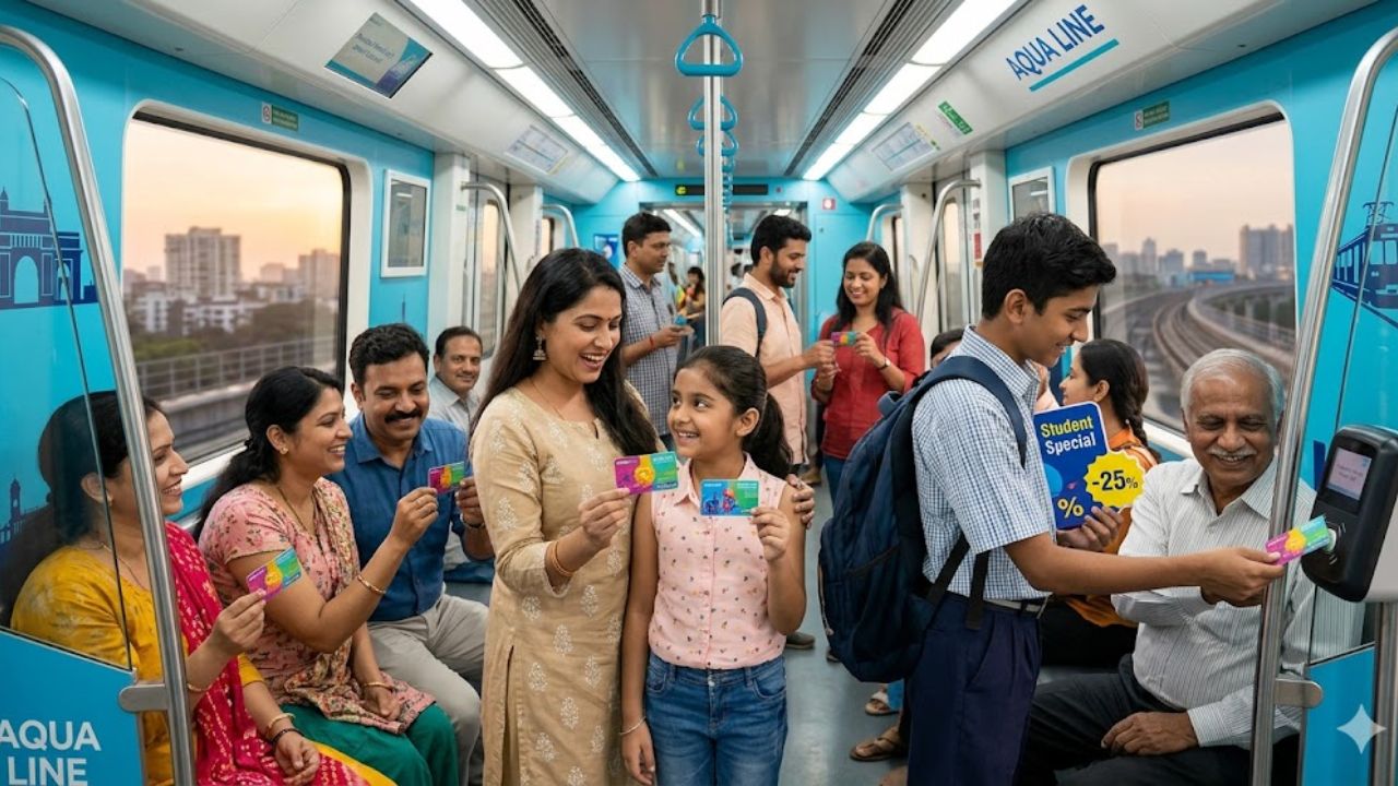 मुंबईकरांसाठी खुशखबर! मेट्रो-३ ‘ॲक्वा लाईन’च्या प्रवाशांना ‘इतक्या’ सवलतीत मिळणार पास