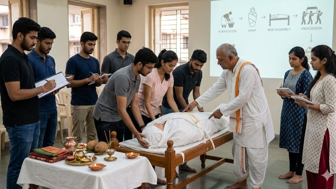 अंत्यसंस्काराचा इव्हेंट होतोय का? तरुण घेत आहेत चक्क अंत्यसंस्काराच्या विधीचे प्रशिक्षण