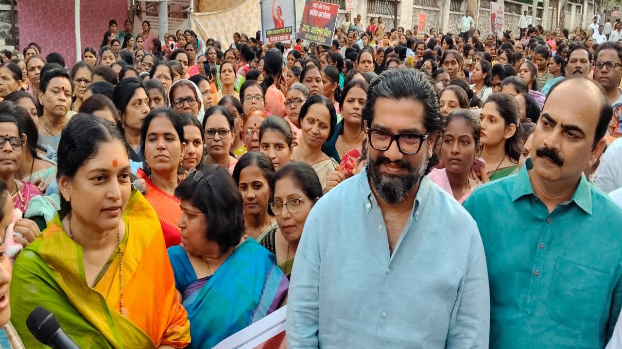 नारीशक्ती विधेयकासाठी साताऱ्यात महिला आघाडीचा आक्रमक मोर्चा; विरोधकांच्या भूमिकेवर जोरदार टीका