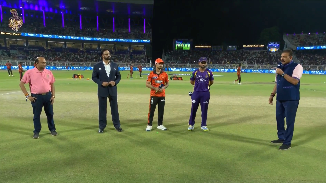 KKR vs SRH Live Toss: केकेआरला ‘अजिंक्य’ ठेवण्यासाठी रहाणेचा ‘हा’ निर्णय; SRH च्या अडचणी वाढणार