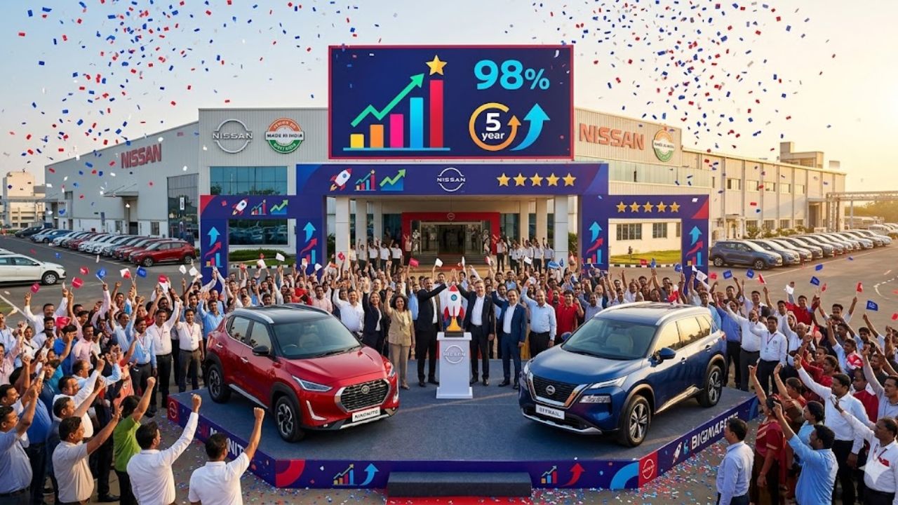 Nissan ची मोठी झेप! ‘या’ कारच्या एंट्रीमुळे विक्रीत 98 टक्क्यांची ऐतिहासिक वाढ, मार्चमध्ये 5 वर्षांतील सर्वोच्च विक्रीची नोंद