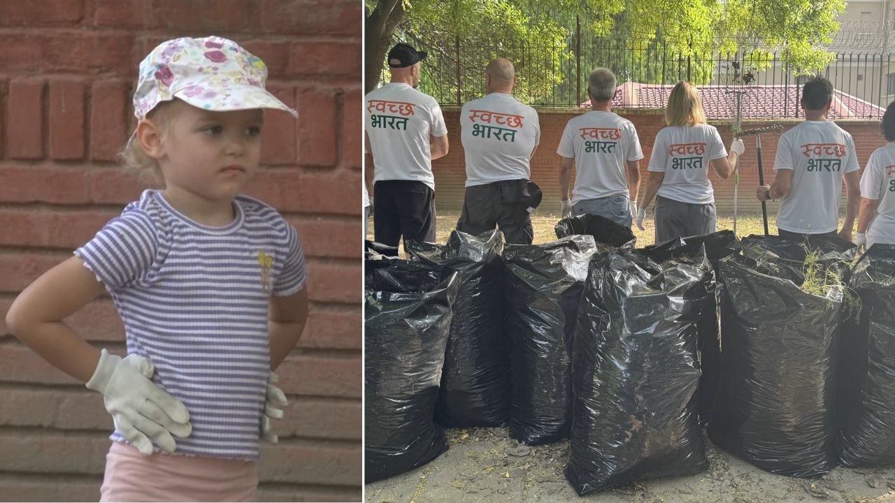 ‘स्वच्छ भारत’ मोहिमेला रशियन दूतावासाची साथ; चिमुकल्याच्या सहभागाने जिंकली भारतीयांची मने, VIDEO