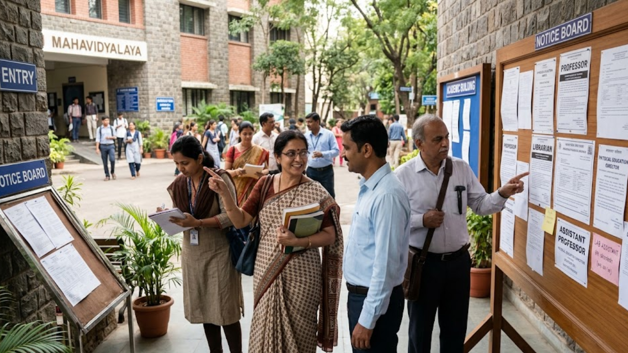 Job Alert : महाविद्यालयांमध्ये मोठी भरती जाहीर,  प्राध्यापकांसह ग्रंथपाल, पीटी डायरेक्टर पदेही भरली जाणार !