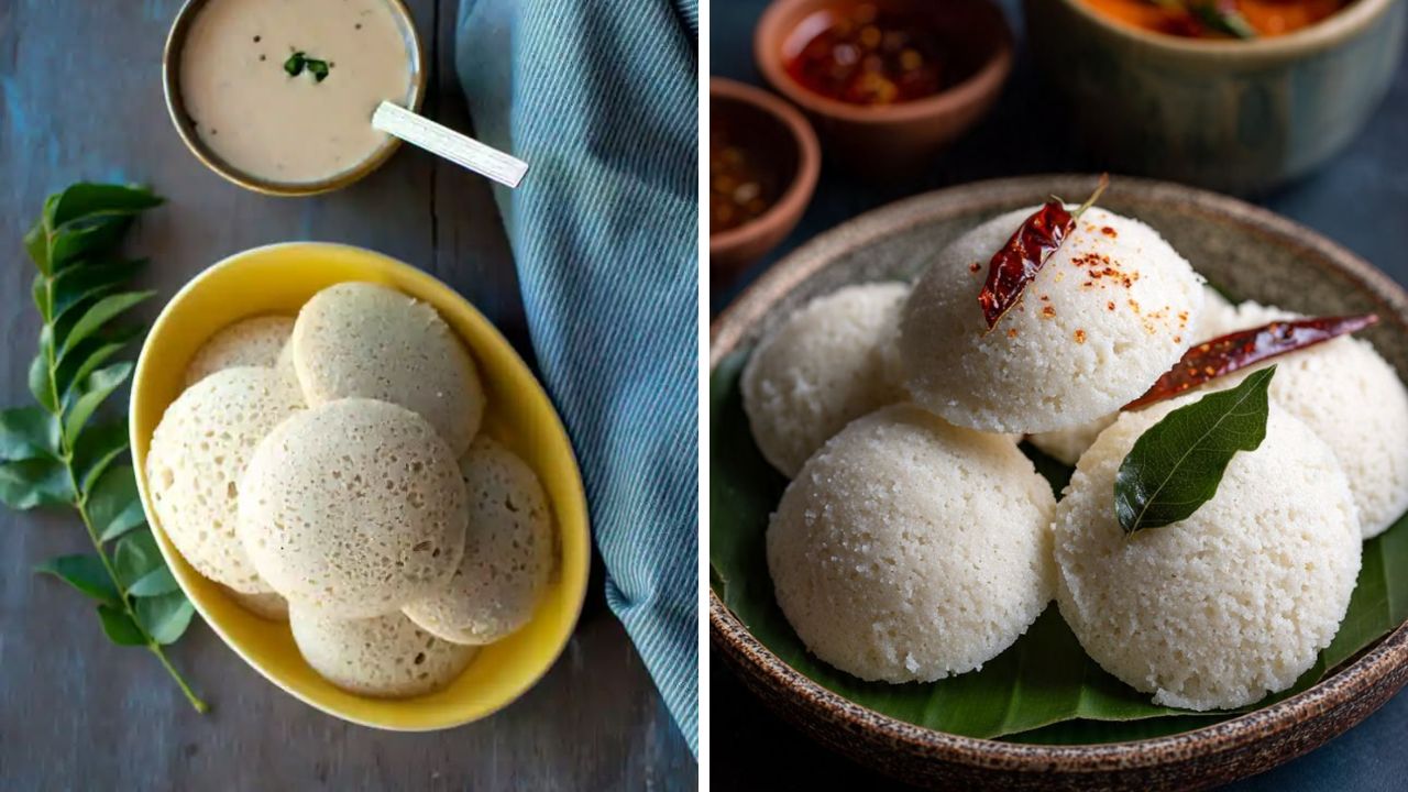 सकाळच्या घाईगडबडीत नाश्त्यासाठी उत्तम पर्याय! तेलाचा वापर न करता झटपट बनवा रव्याची मऊ इडली