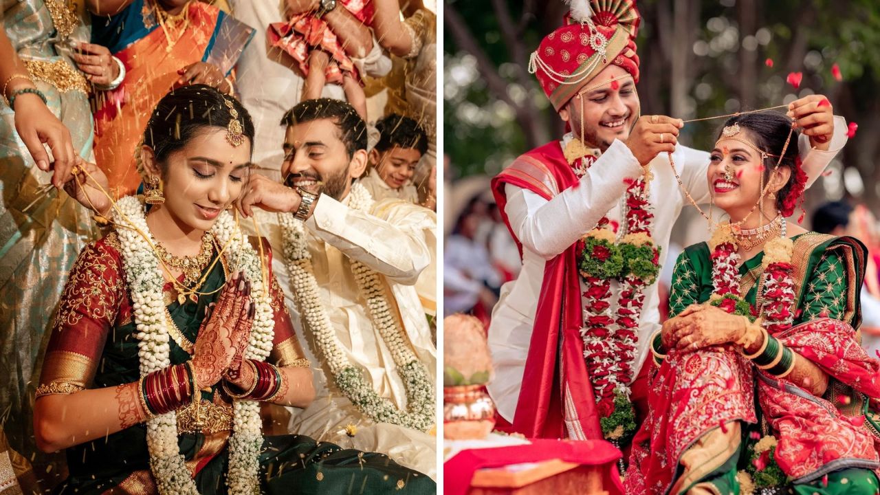 Ukhane For New Bride: सोन्याची नथ आणि हिरवी साडी…! लग्नसोहळ्यात नववधूसाठी भन्नाट उखाणे, शब्दांनीच जिंकाल साऱ्यांचे मन