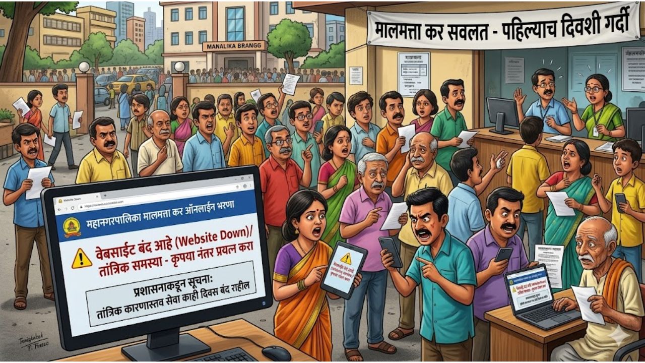 छ. संभाजीनगर मनपाचा सावळा गोंधळ! मालमत्ता कर सवलतीसाठी झुंबड, पण पहिल्याच दिवशी वेबसाईट ‘क्रॅश’