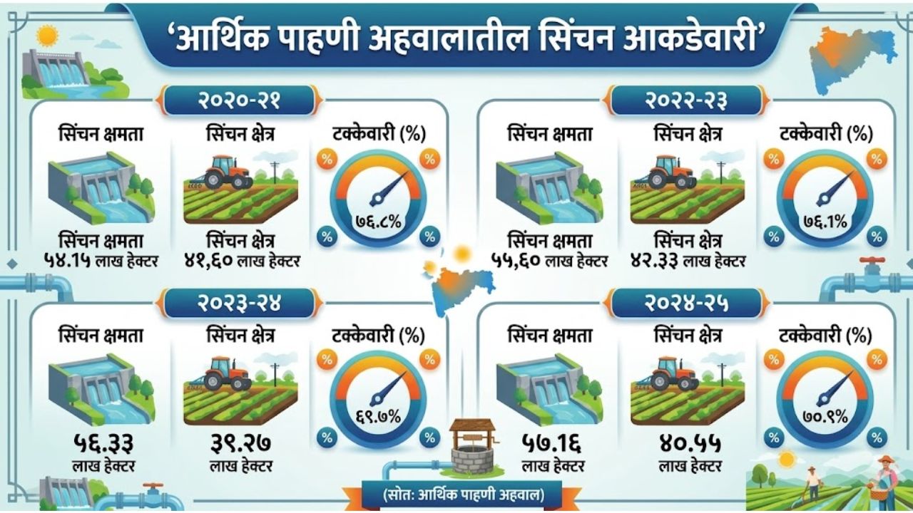 दहा वर्षे झाली तरी मराठवाडा सिंचनात ‘दुष्काळीच’! विदर्भातील ६८ प्रकल्प अद्यापही अपूर्ण; आर्थिक पाहणी अहवालातून सरकारची पोलखोल