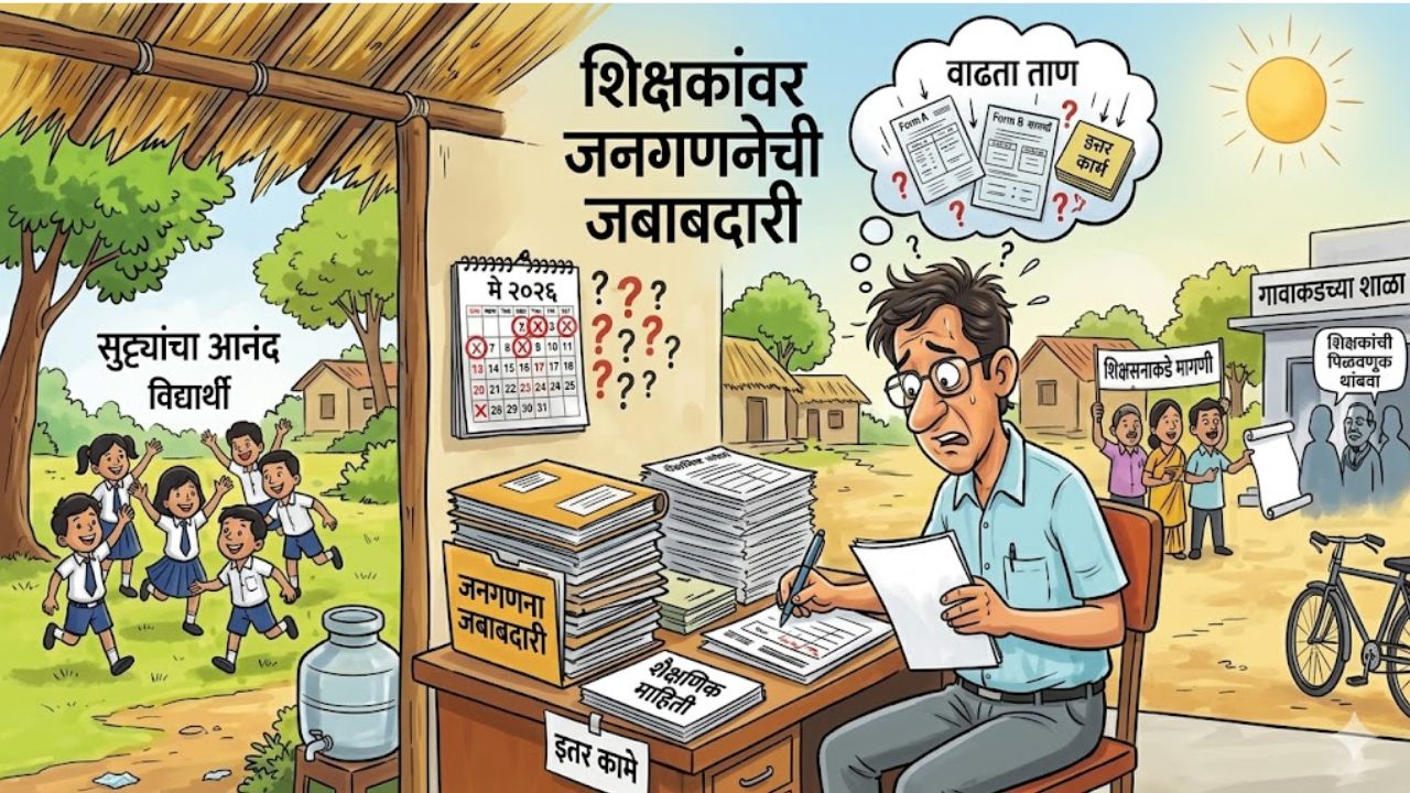 Chhatrapati Sambhajinagar: उन्हाळ्याच्या सुट्टीत शिक्षकांना शासकीय कामांचा विळखा! जनगणना आणि प्रशिक्षणावरून शिक्षक समिती आक्रमक