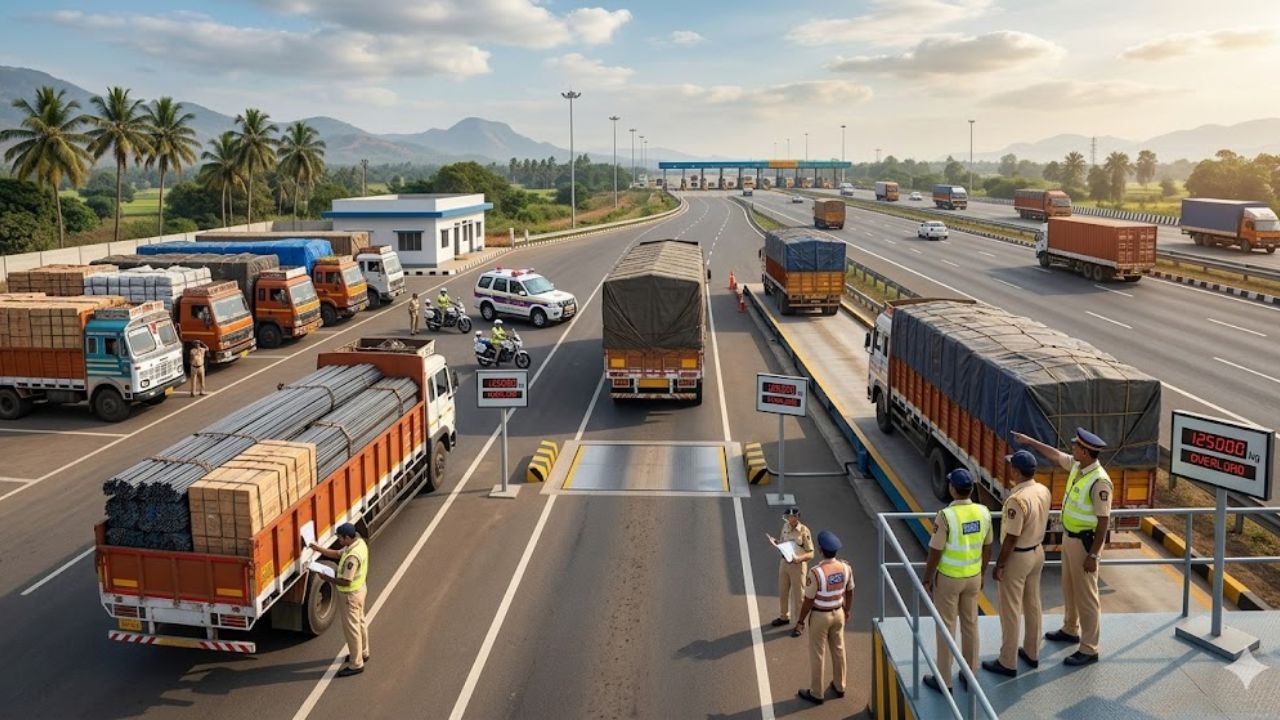 हायवेवर ओव्हरलोडिंग करणाऱ्यांची खैर नाही! केंद्र सरकारचा मोठा निर्णय; 15 एप्रिलपासून ‘हे’ नवीन नियम लागू