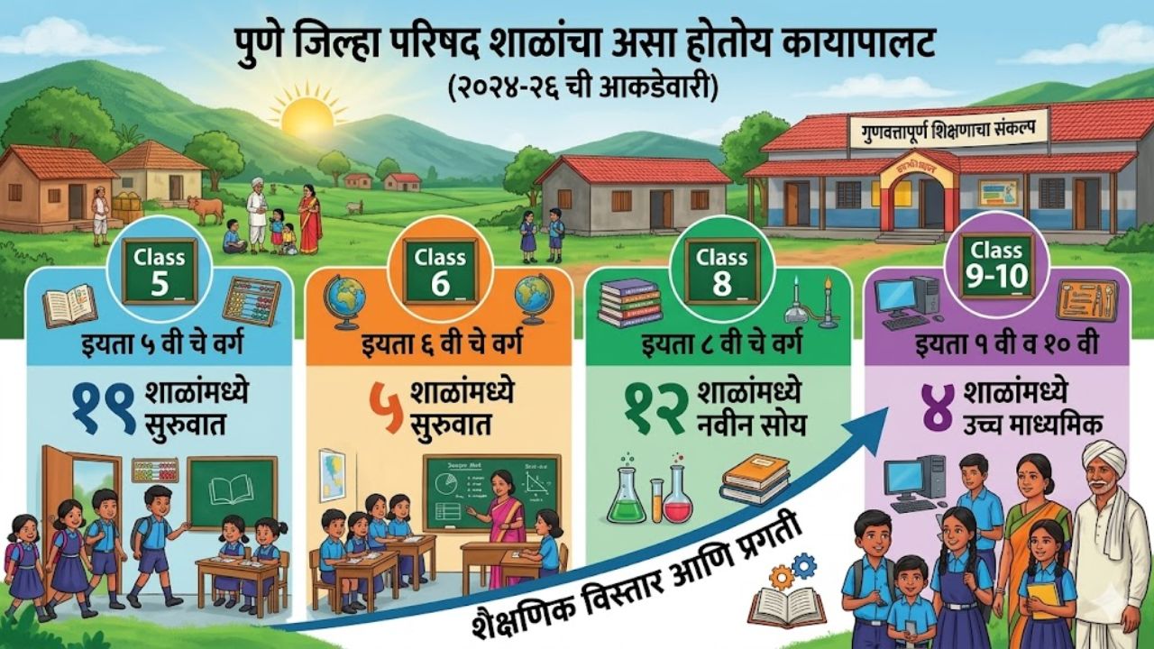 Career News: शैक्षणिक मास्टरस्ट्रोक! आता जिल्हा परिषद शाळांचा १० वी पर्यंत विस्तार; ग्रामीण विद्यार्थ्यांची चिंता मिटली