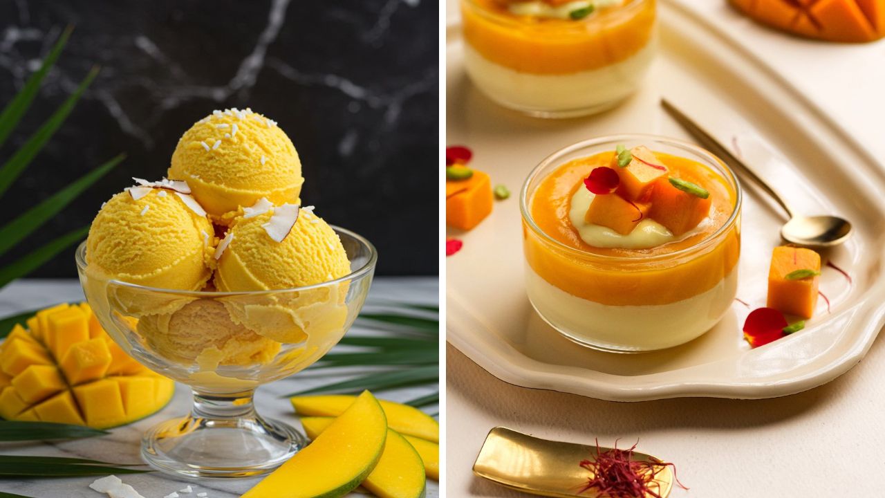 आंब्यापासून थंड पदार्थ खाण्याची इच्छा आंब्याचे आईस्क्रीम किंवा पुडिंग बनवावे. हे पदार्थ डेजर्ट म्हणून सुद्धा खाऊ शकता. 