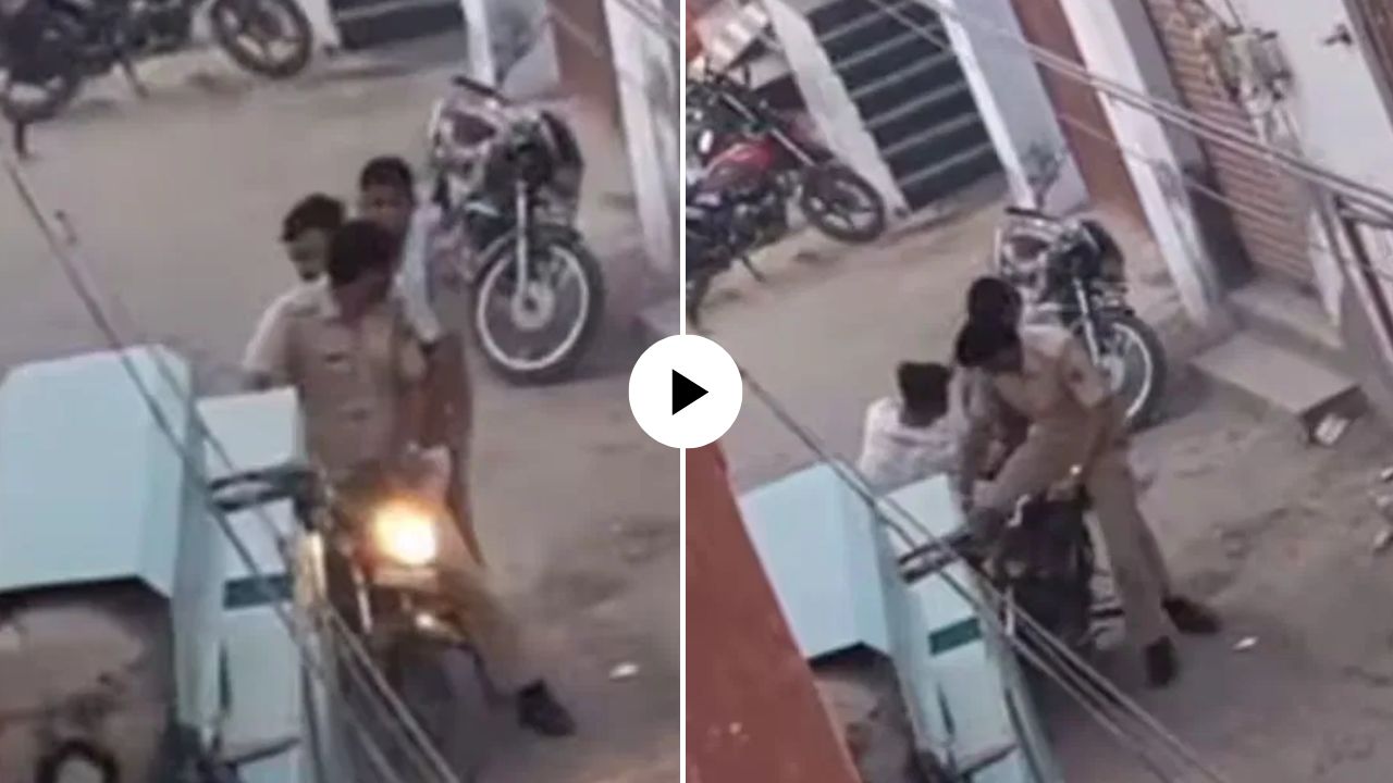 भर रस्त्यात नाचक्की! पोलिसांच्या हातावर तुरी देऊन चोर ‘असा’ झाला पसार, VIDEO पाहून पोट धरुन हसाल