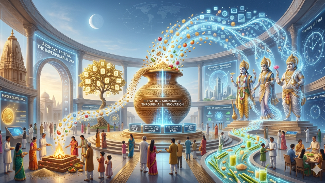 अक्षय तृतीयेला सकाळी लवकर उठून स्नान करावे आणि गंगाजलाने पूजाघर स्वच्छ करावे. पिवळे वस्त्र परिधान करून भगवान विष्णू आणि देवी लक्ष्मी यांची पूजा करावी. पूजेदरम्यान भगवान विष्णूशी संबंधित मंत्रांचा जप केल्याने विशेष फळ मिळते. पूजेनंतर तांदूळ, गूळ, वस्त्रे, फळे आणि गायी यांचे दान करणे शुभ मानले जाते. सोने किंवा चांदी खरेदी करणे देखील अत्यंत शुभ मानले जाते.(फोटो सौजन्य - Google Gemini AI)