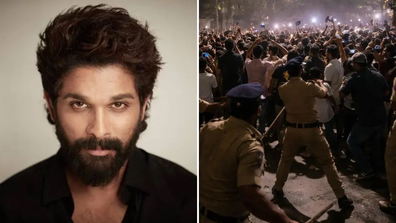 Allu Arjun च्या वाढदिवशी चाहत्यांची घराबाहेर प्रचंड गर्दी; अनियंत्रित जमावावर पोलिसांचा लाठीचार्ज