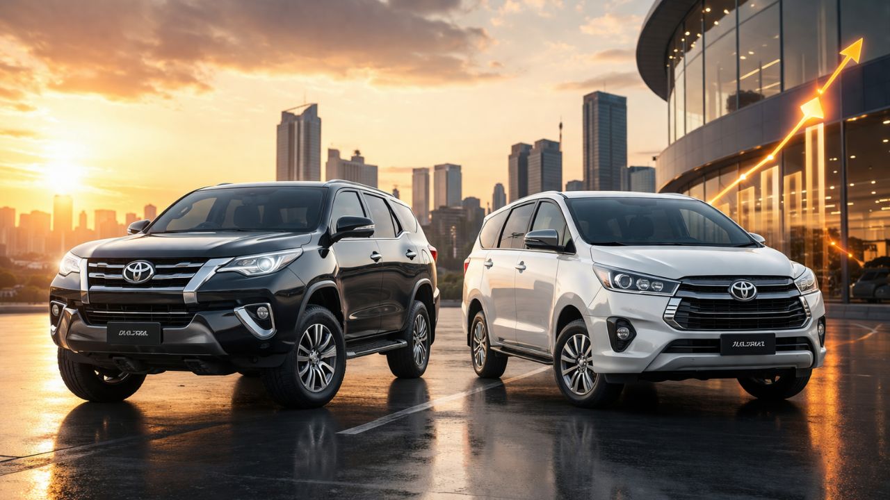 Innova-Fortuner च्या दमवर टोयोटाने पुन्हा एकदा मार्केट गाजवलं! FY26 मध्ये विकल्या ‘इतक्या’ गाड्या