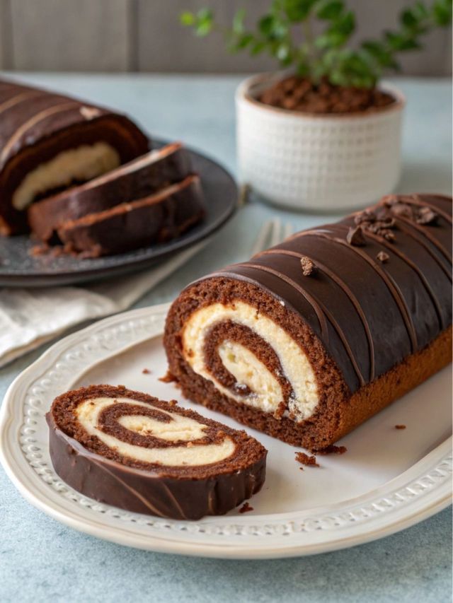 घरच्या घरी बनवा मऊ आणि स्पॉंजी चॉकलेट स्विस रोल बनवा