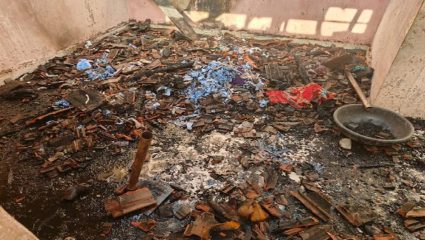 मंचरजवळील निघोटवाडीत शॉर्टसर्किटमुळे चार घरे भस्मसात; लाखो रुपयांचे नुकसान