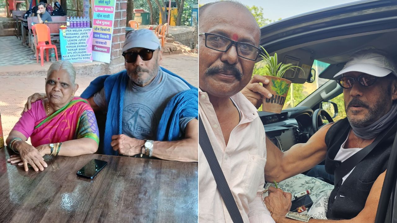 जॅकी श्रॉफ यांची माथेरानला खास भेट; श्री पिसारनाथ मंदिर येथे दर्शन, बटाटा वड्याचा देखील घेतला आस्वाद