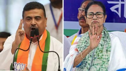 मतदानादरम्यान ‘जय श्री राम’ विरुद्ध ‘जय बांग्ला’; ममता बॅनर्जींच्या मतदारसंघात शुभेंदूंच्या भेटीवरून बवाल
