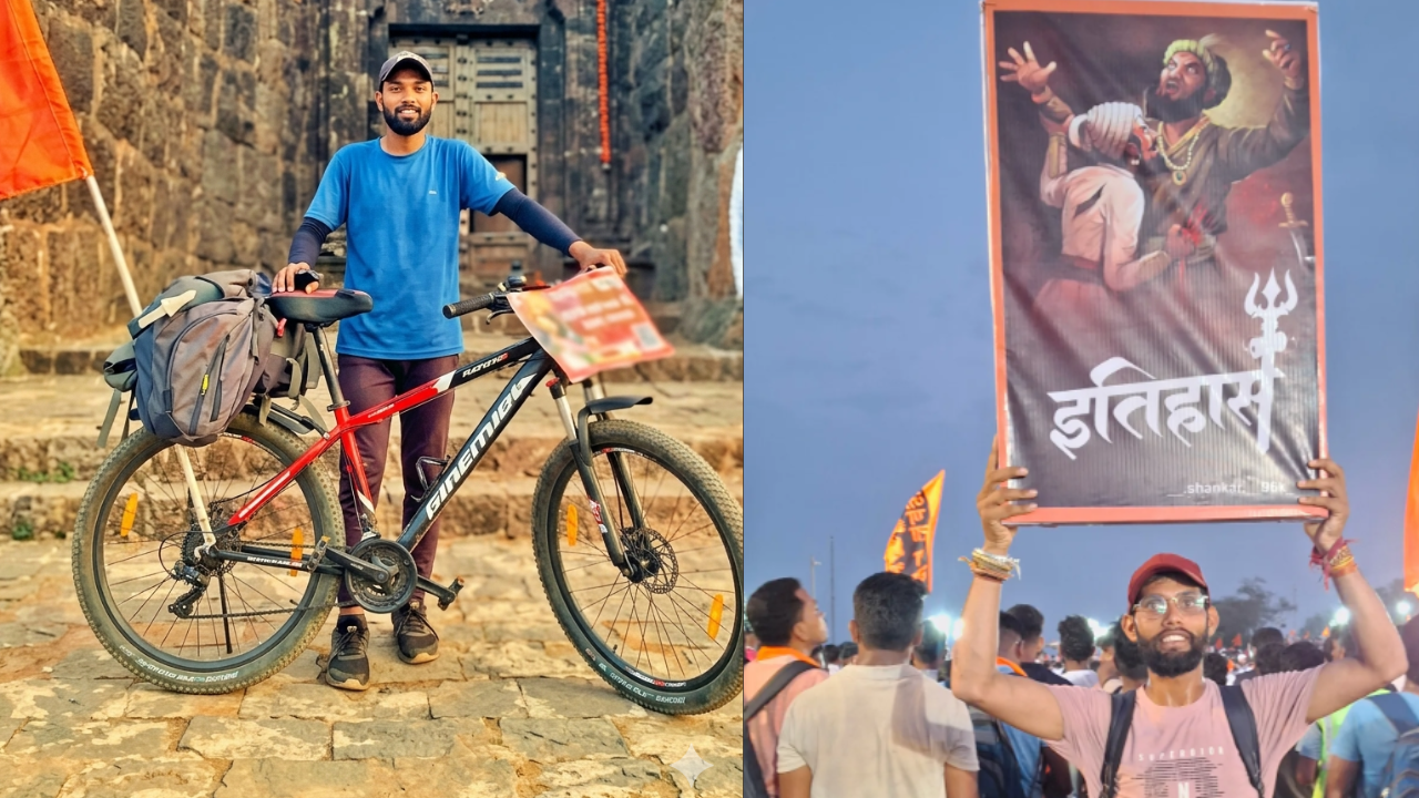 Kolhapur News : शिवरायांच्या विचारांनी भारावला उत्तराखंडचा छोरा ; थेट सायकलवरुन 315 किल्ल्यांना भेट देण्याचा संकल्प