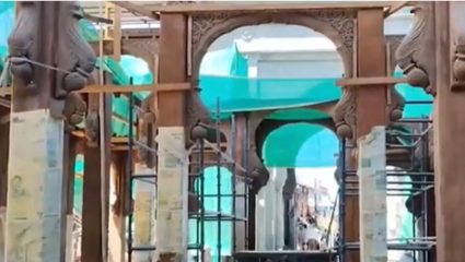 Kolhapur Ambabai Temple : आई अंबाबाईच्या चरणी सूर्यकिरणे पोहोचणार थेट! गरुड मंडपाचा कायापालट