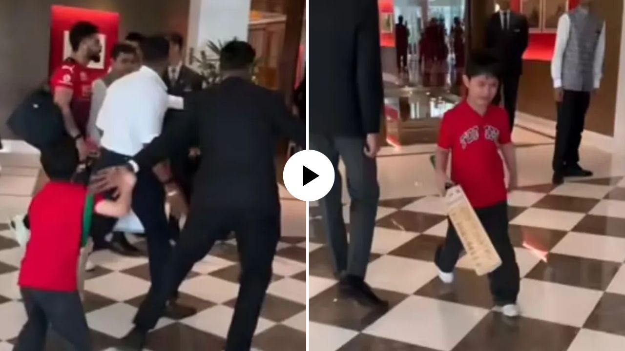 Virat Kohli चा ऑटोग्राफ न मिळाल्याने चिमुकला झाला लालबुंद; रागाच्या भरात असं काही केलं की…, VIDEO VIRAL