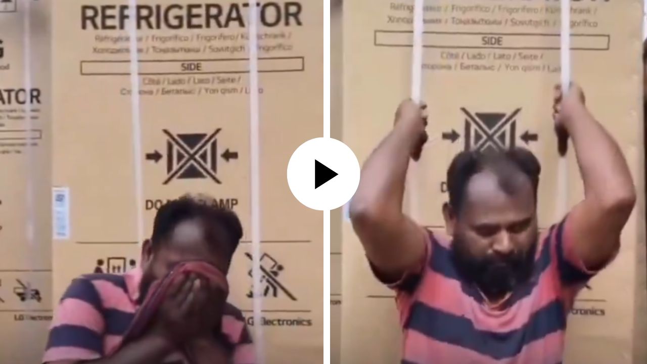 आजारपणातही उचललं ओझं, शेवटी बापाच्या खांद्यावरचा ताण सोपा नव्हे, Viral Video ने युजर्सना केलं इमोशनल