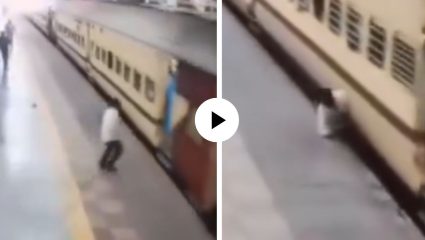 चालू ट्रेन पकडायला गेला अन् पाय घसरताच मृत्यूच्या रिंगणात अडकला, फिरकीसारखं गरागरा घासलं गेलं शरीर; अपघाताचा थरारक Video Viral