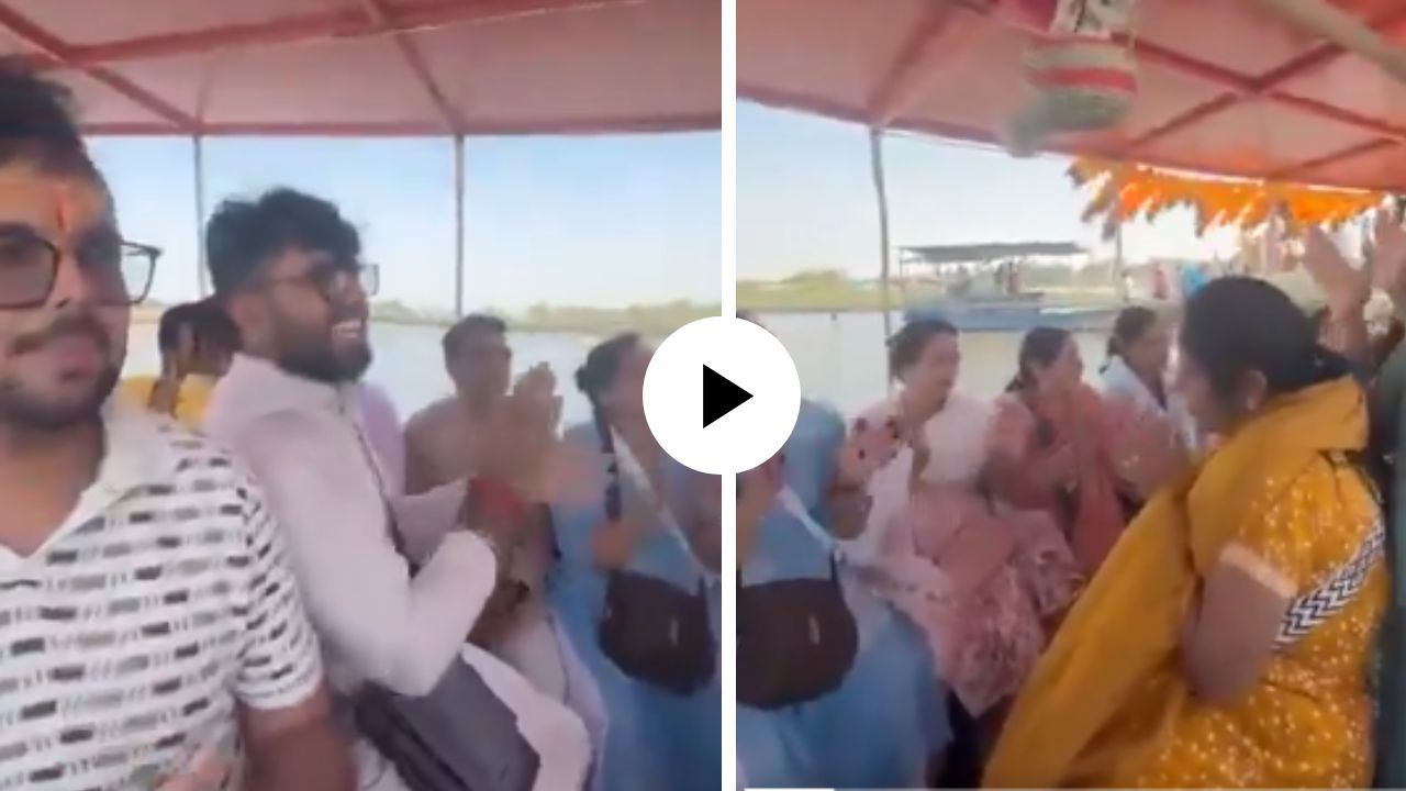 Video Viral : भाविक भजनात होते दंग अन् क्षणातच होत्याच नव्हतं झालं… मथुरा बोट अपघाताआधीचा व्हिडिओ आला समोर