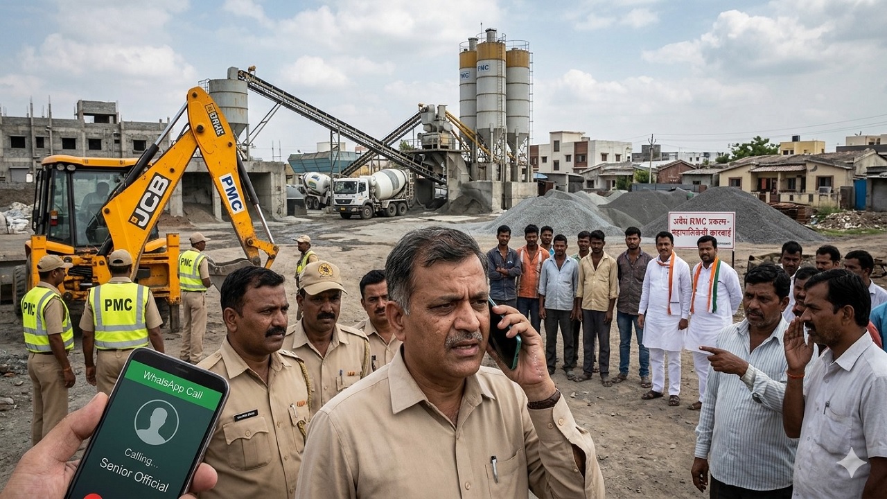 एक ‘व्हॉट्सॲप कॉल’ अन् कारवाई ठप्प! आरएमसी प्रकल्पावरील कारवाईला धक्कादायक ब्रेक