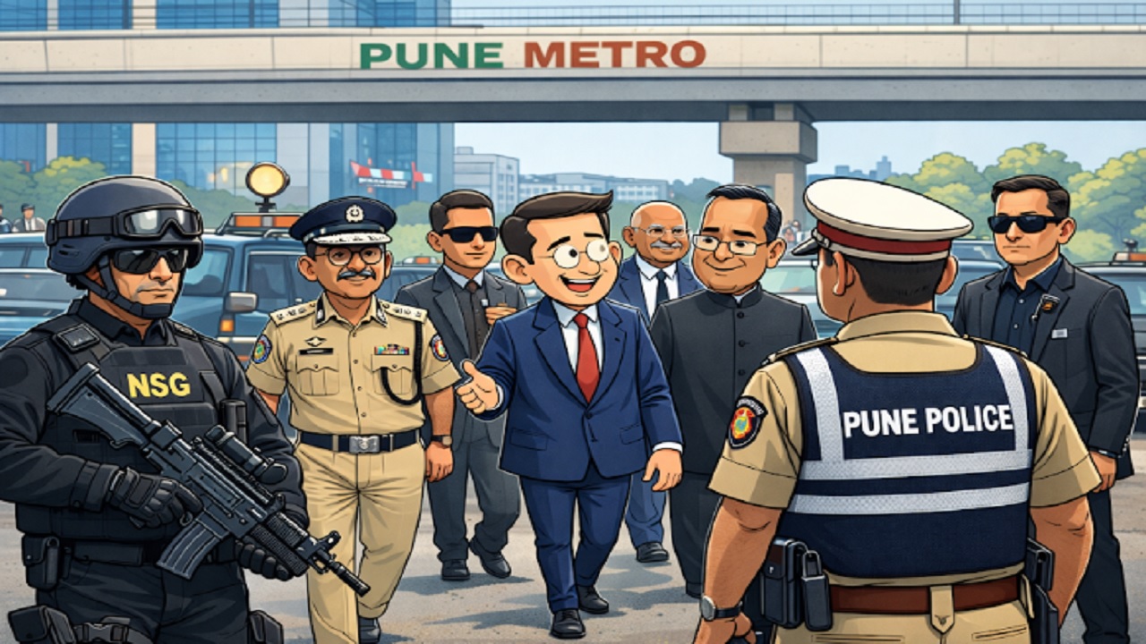 Pune : व्हीआयपींच्या वाढत्या दौऱ्यांमुळे पुणे पोलिसांची दमछाक! गुन्हे शाखाही बंदोबस्तात