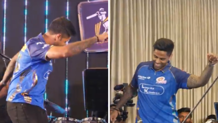 MI चा रहमान डकैत, Dhurandhar च्या गाण्यावर ठेका धरत सूर्यकुमारने जिंकली मनं, Video Viral