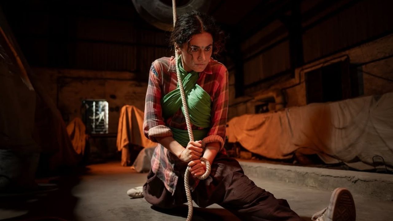 Taapsee Pannu चा ‘गांधारी’मधून दमदार कमबॅक; VFX शिवाय अभिनेत्रीने साकारले खतरनाक स्टंट