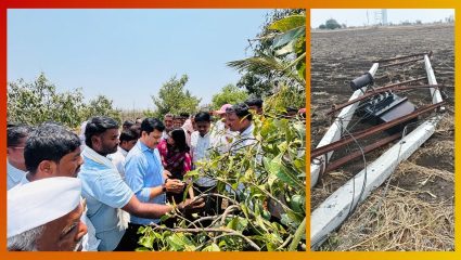 Dharashiv News: धारूर शिवारात अवकाळीचा तडाखा; आमदार कैलास पाटील यांच्याकडून नुकसानीची प्रत्यक्ष पाहणी