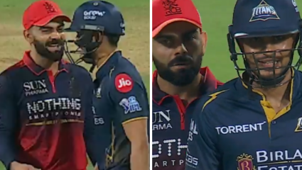 Viral Video: भर सामन्यात विराट पोहचला शुभमनजवळ, कानात असं काय बोलला की शुभमनचे हसूच थांबेना…