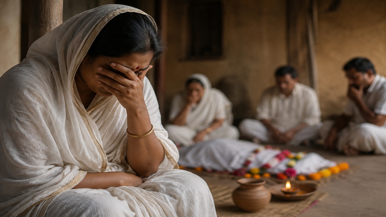 पतीच्या मृत्यूनंतर महिलेचा चेहरा पाहणे अशुभ मानतात? परंपरा की अंधश्रद्धा, जाणून घ्या धार्मिक आणि सामाजिक सत्य