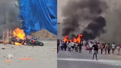 Bengal Violence News : निवडणुकीनंतर बंगालमध्ये हिंसाचाराचा भडका; टीएमसी कार्यालयाला आग, तर कोलकाता मार्केटमध्ये तोडफोड