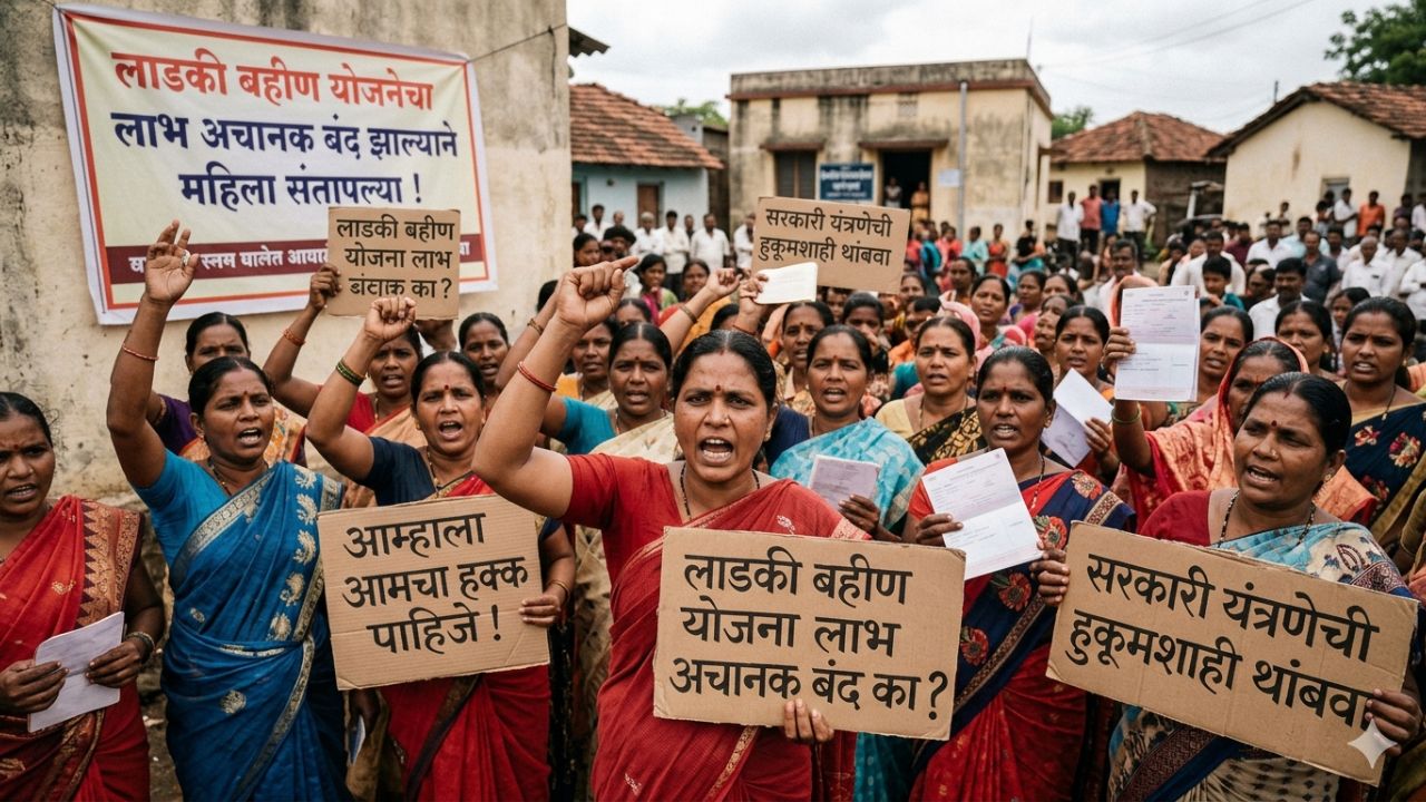 Ladki Bahin Yojna: लाडकी बहीण योजनेचा लाभ अचानक बंद का झाला? पात्र असूनही खात्यात पैसे न आल्याने महिलांचा संताप!