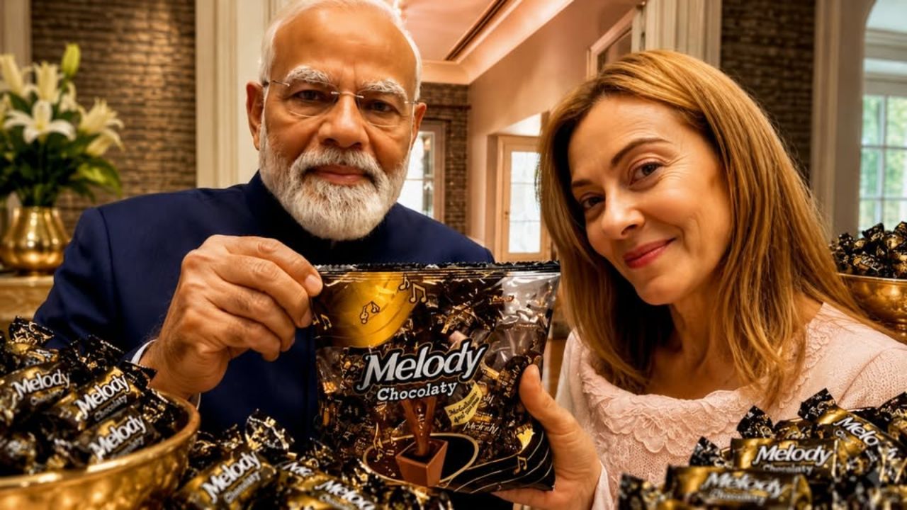 Melodi : रोममध्ये रंगली स्वीट ‘मेलोडी’ डिप्लोमसी! पंतप्रधान मोदींनी जॉर्जिया मेलोनी यांना दिली अत्यंत खास भेट; VIDEO VIRAL