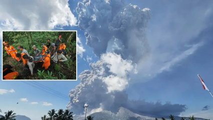 Mount Dukono : इंडोनेशियात विनाशलीला! ज्वालामुखीच्या उद्रेकात 3 गिर्यारोहकांचा अंत; 10 किमीपर्यंत उडाली राख, VIDEO VIRAL