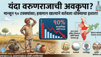Maharashtra Rain Alert: यंदा वरुणराजाची अवकृपा? हवामान खात्याने वर्तवला ‘हा’ धोक्याचा इशारा