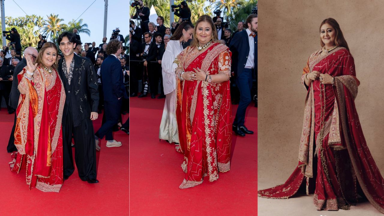 Cannes 2026: कान्समध्ये भारतीय संस्कृतीचा ठसा; सीमा सिंह यांचा ‘शिव-शक्ती’ प्रेरित लूक चर्चेत