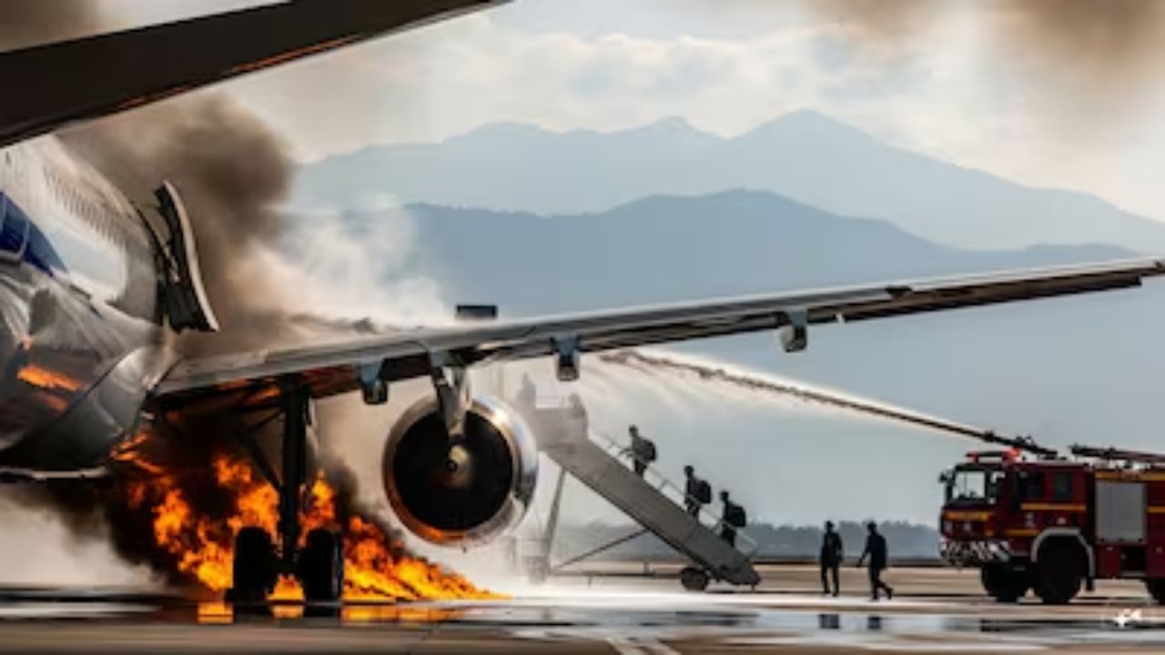 Plane Fire : नेपाळमध्ये मोठा अनर्थ टळला! काठमांडू धावपट्टीवर लँडिगदरम्यान विमानाला आग लागली अन्…, नेमकं काय घडलं?