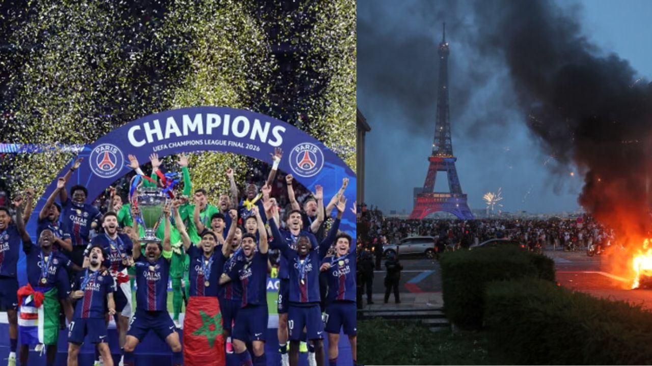 UEFA Champions League: PSG चॅम्पियन, पण पॅरिसमध्ये राडा!  विजयाच्या उत्सवाला हिंसक वळण, पोलिसांची मोठी कारवाई, 400 अटकेत