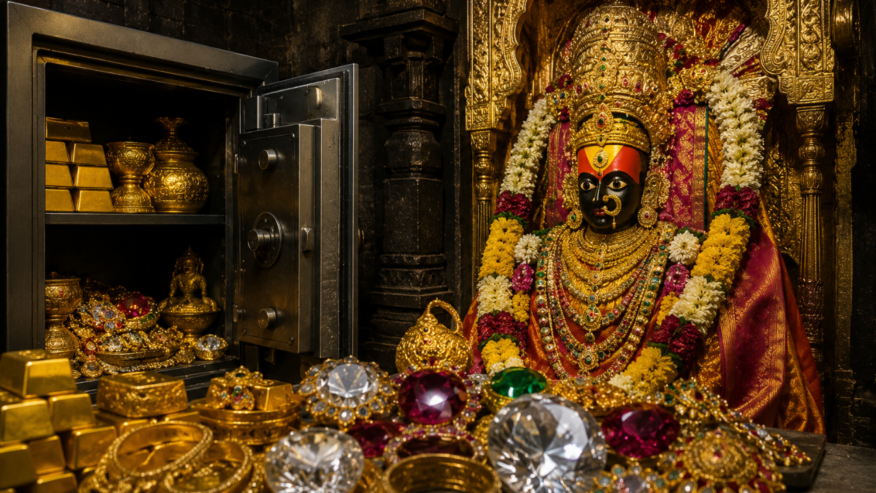हिरे-माणिक आणि सोन्याचा साठा… खजिन्याने भरलीय Tuljabhavani ची तिजोरी! इतिहासात पहिल्यांदाच आली माहिती समोर