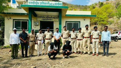 वन विभागाची ‘धडाकेबाज’ कारवाई! घोरपडीच्या अवयवांसह तस्कर जेरबंद, शिकाऱ्यांच्या मनात उडाली धडकी