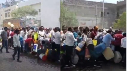पेट्रोल पंपावर लोकांची झुंबड, व्हायरल व्हिडियोवरून विरोधकांनी सत्ताधाऱ्यांना सुनावले