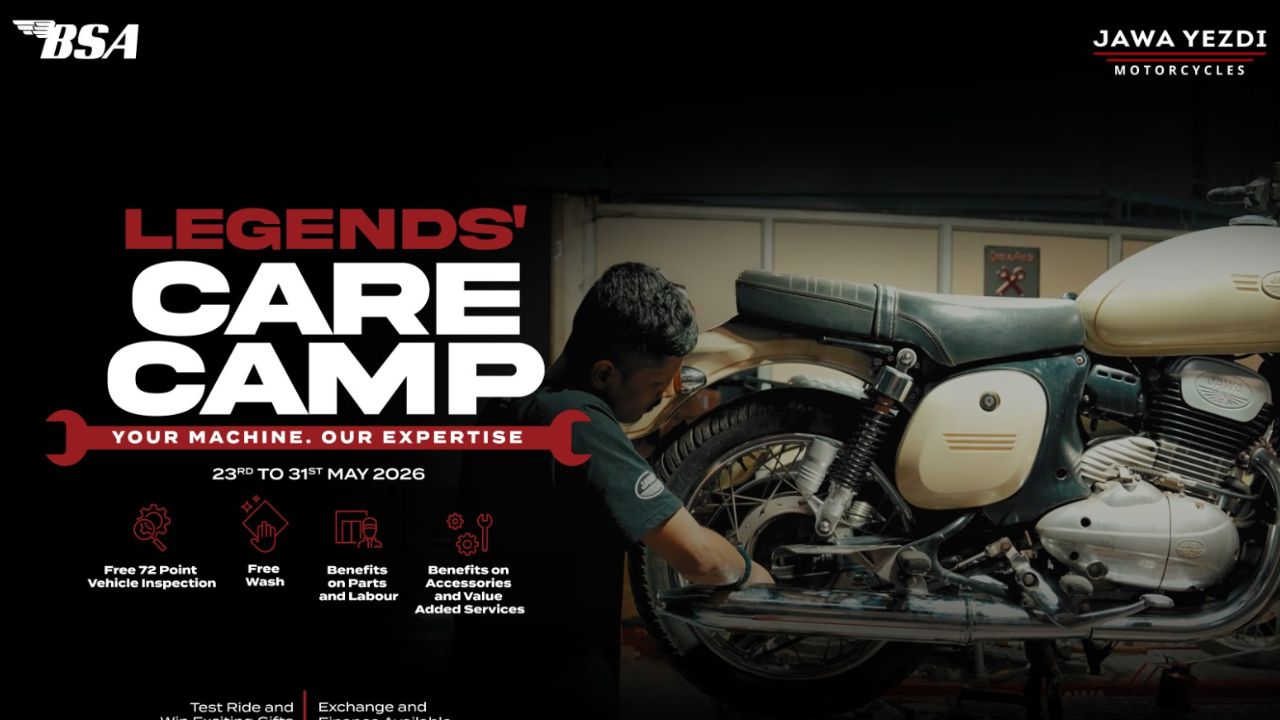 क्लासिक लेजेंड्सतर्फे जावा, येझ्दी आणि बीएसए डीलरशिप नेटवर्कवर 9 दिवसीय “लेजेंड्स केअर कॅम्प”चे आयोजन