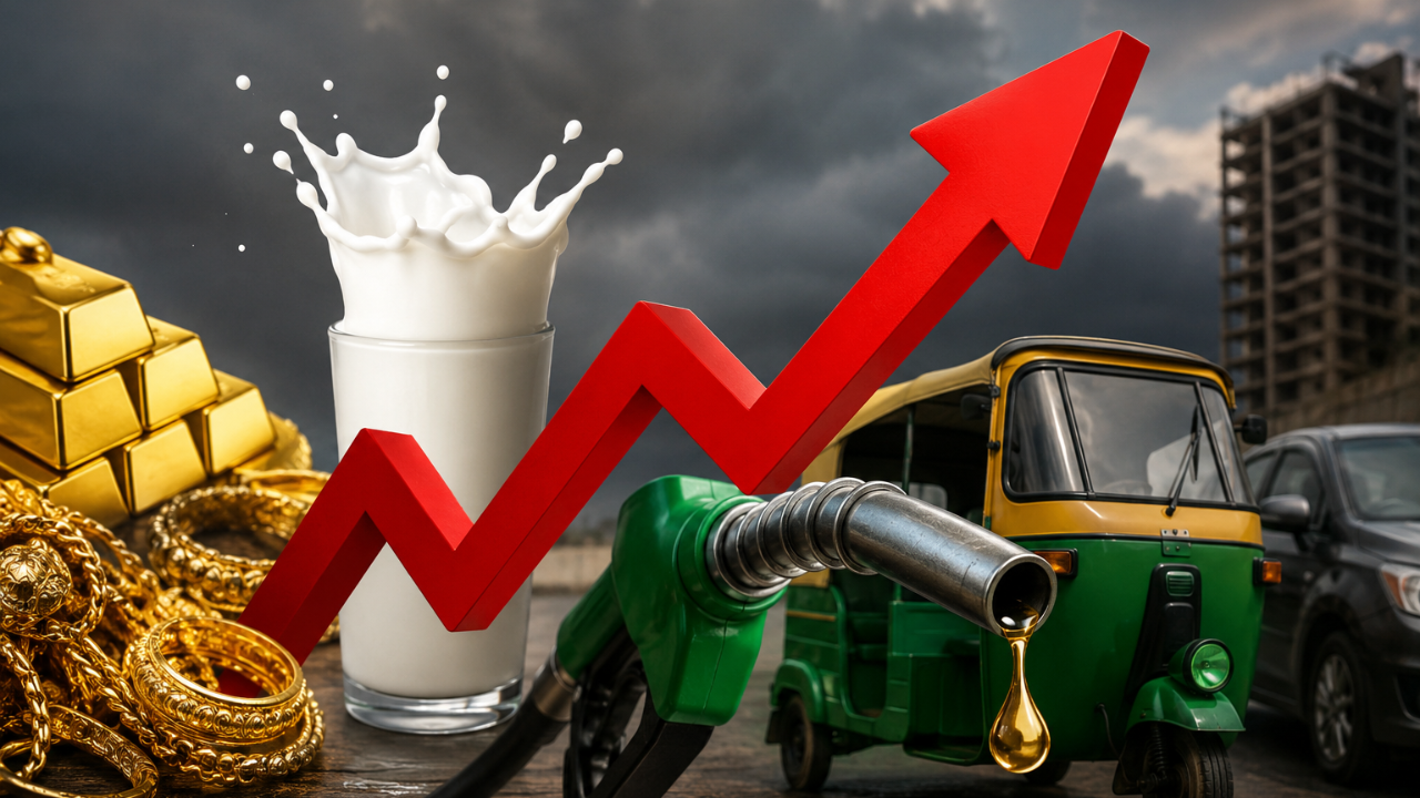 Inflation Bomb : सोनं… दूध, आणि आता पेट्रोल – डिझेल, CNG अवघ्या 48 तासांत महागाईचा अटॅक, सामान्यांनी करायचं काय?
